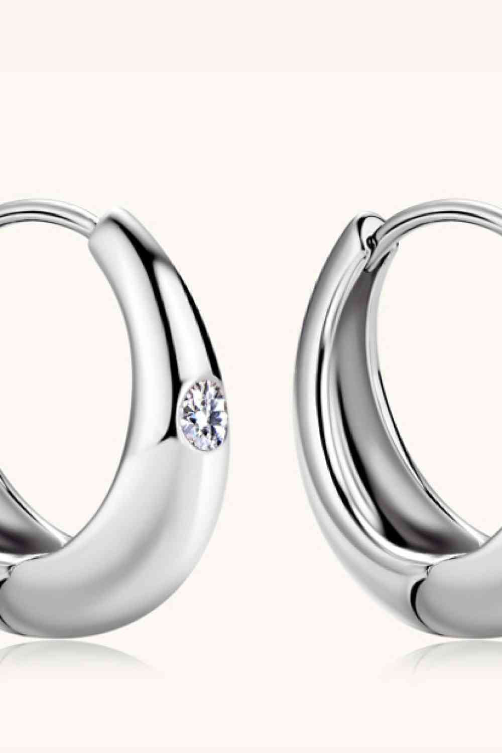 Moissanite 925 Sterling Silver Earrings BLUE ZONE PLANET