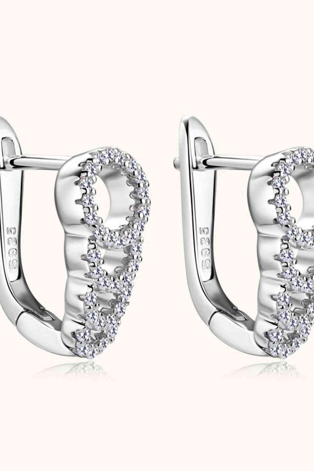 Moissanite 925 Sterling Silver Earrings BLUE ZONE PLANET