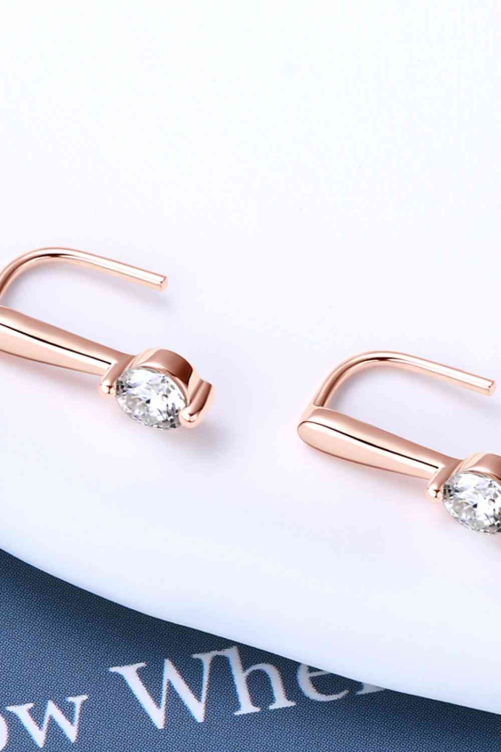 Moissanite 925 Sterling Silver Earrings BLUE ZONE PLANET