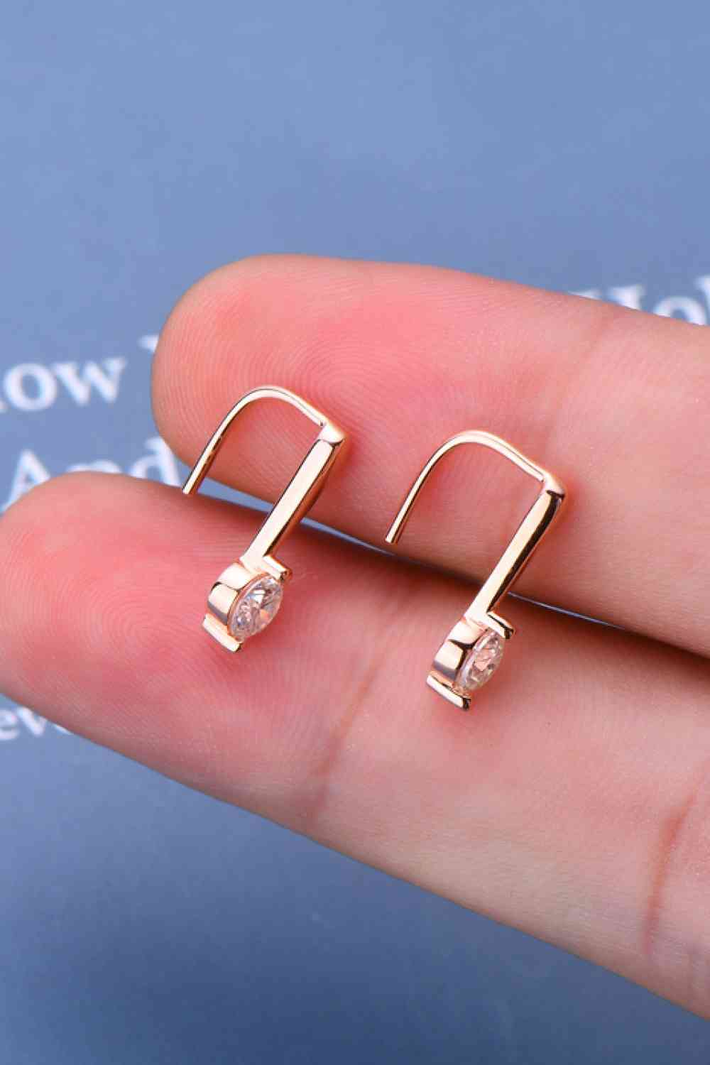Moissanite 925 Sterling Silver Earrings BLUE ZONE PLANET