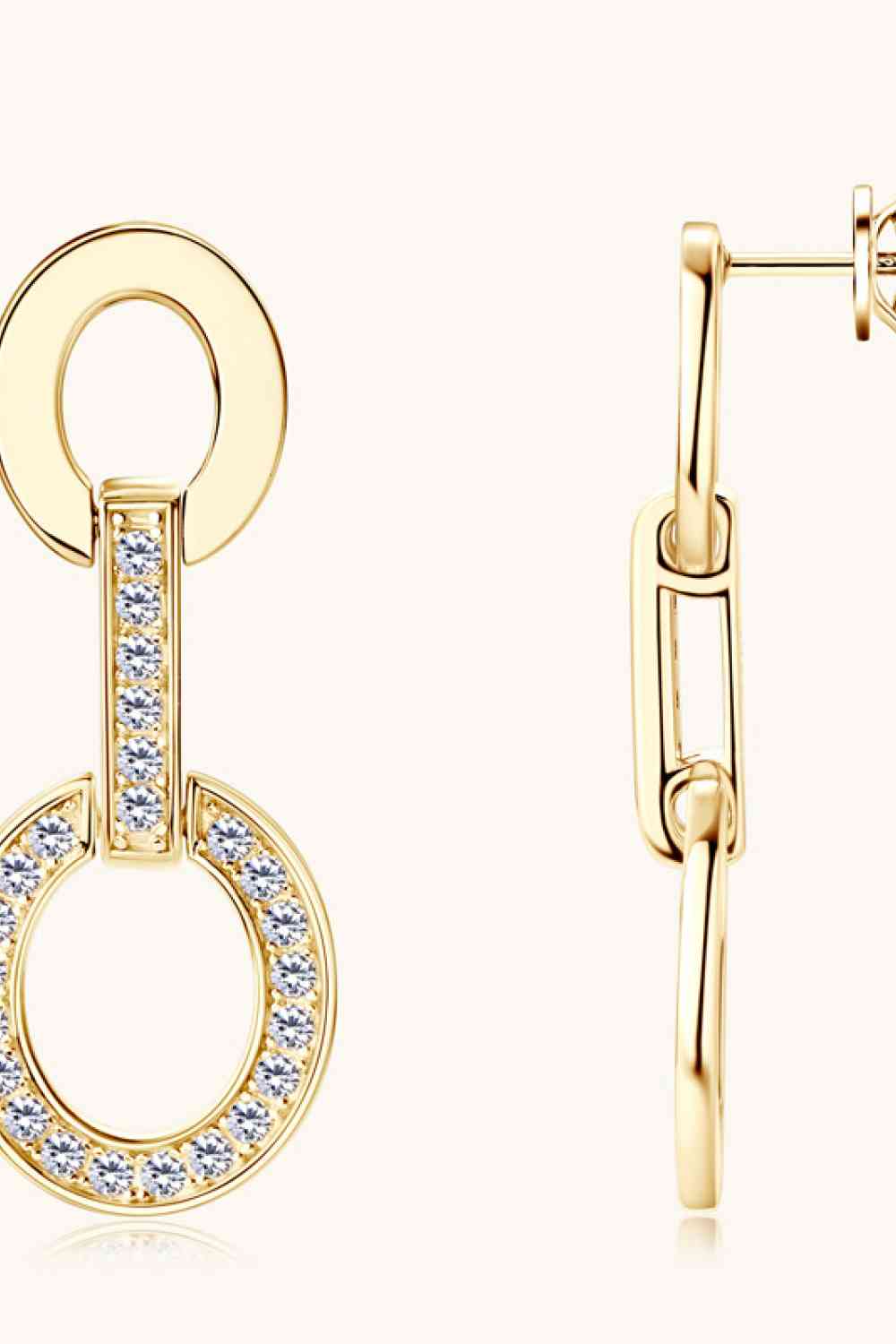 Moissanite 925 Sterling Silver Earrings BLUE ZONE PLANET
