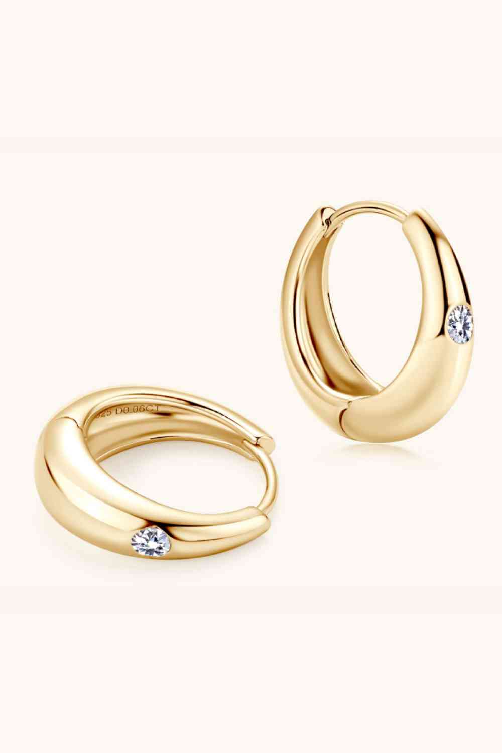 Moissanite 925 Sterling Silver Earrings BLUE ZONE PLANET