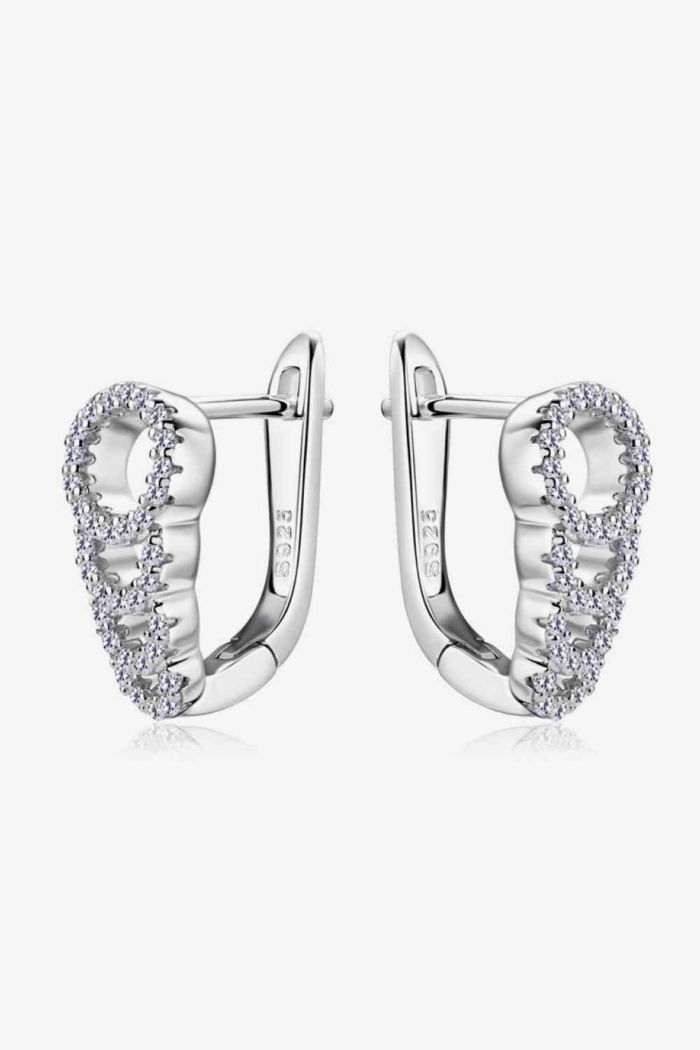Moissanite 925 Sterling Silver Earrings BLUE ZONE PLANET