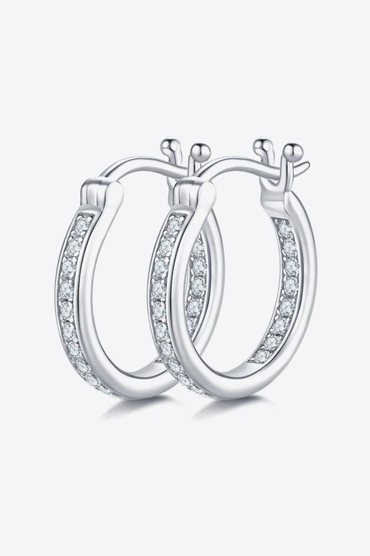 Moissanite 925 Sterling Silver Earrings BLUE ZONE PLANET