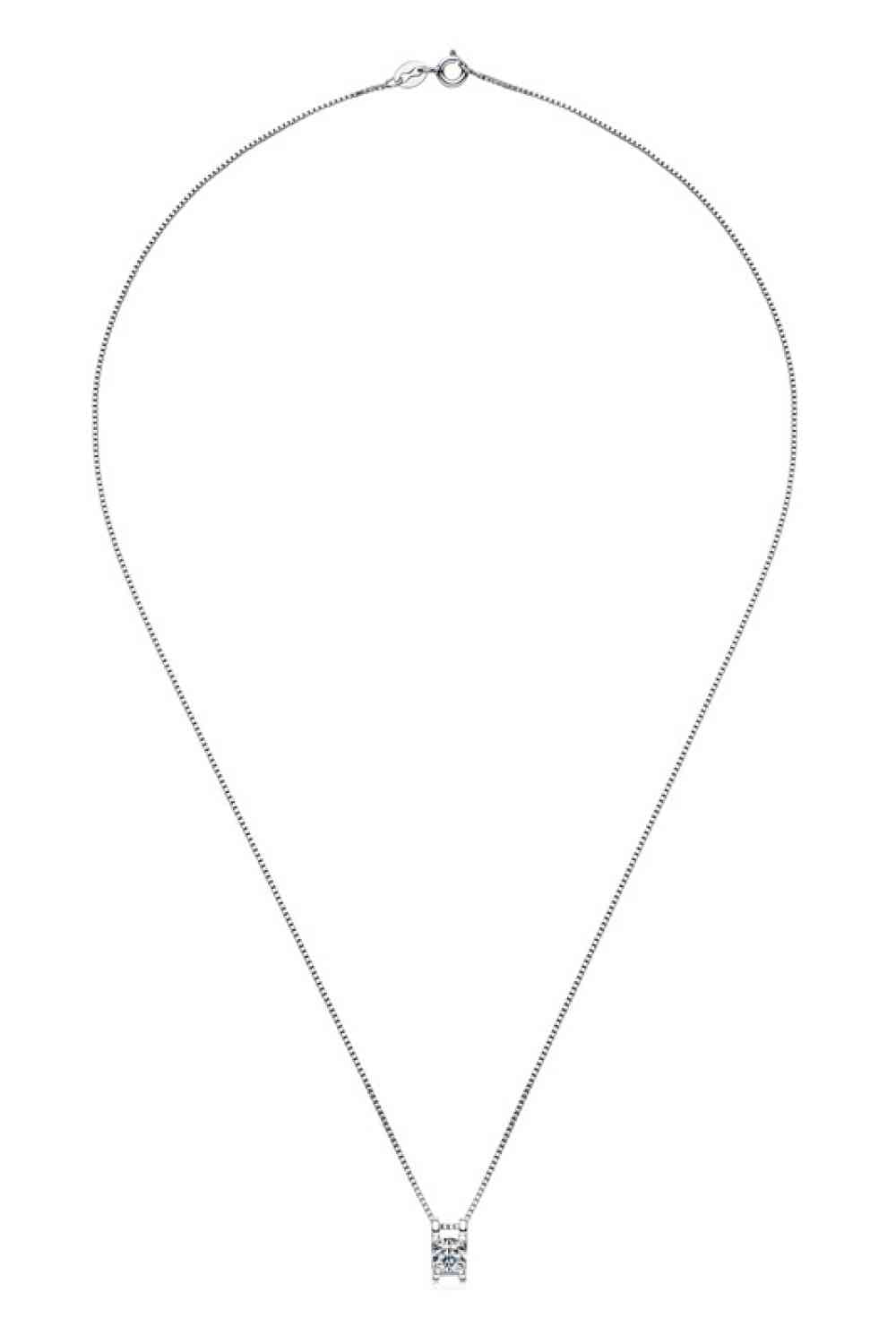 Moissanite 925 Sterling Silver Necklace BLUE ZONE PLANET