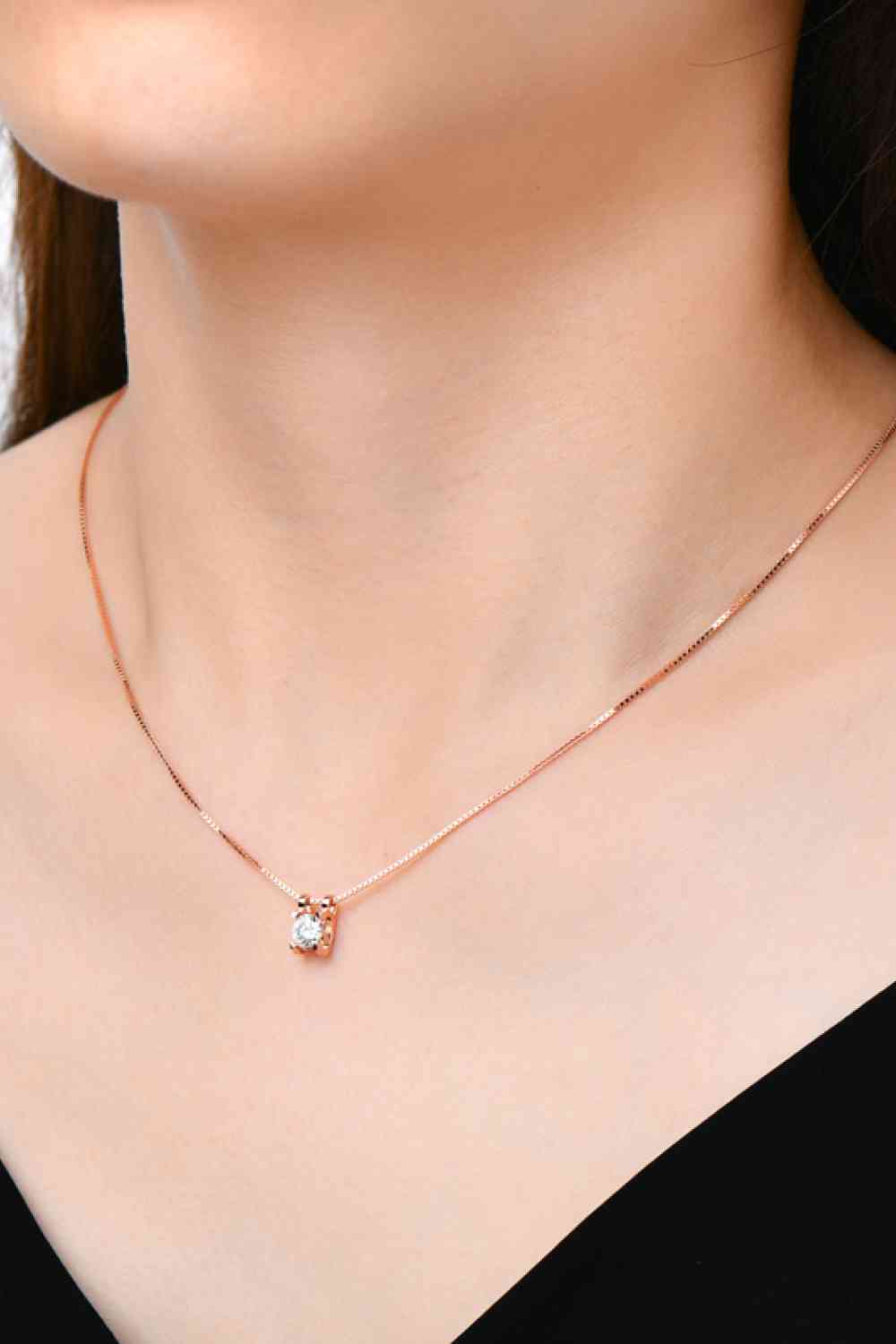 Moissanite 925 Sterling Silver Necklace BLUE ZONE PLANET