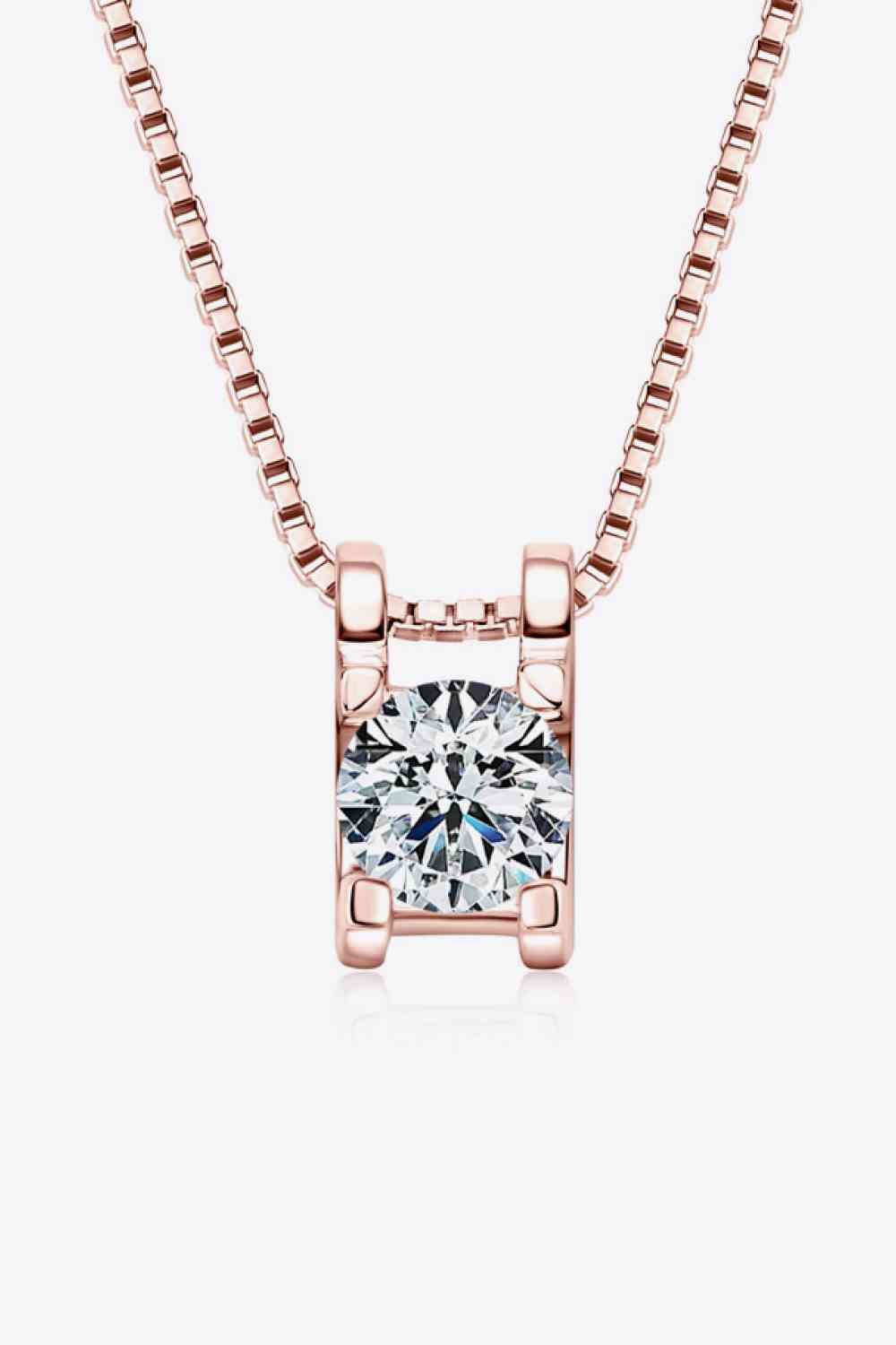 Moissanite 925 Sterling Silver Necklace BLUE ZONE PLANET