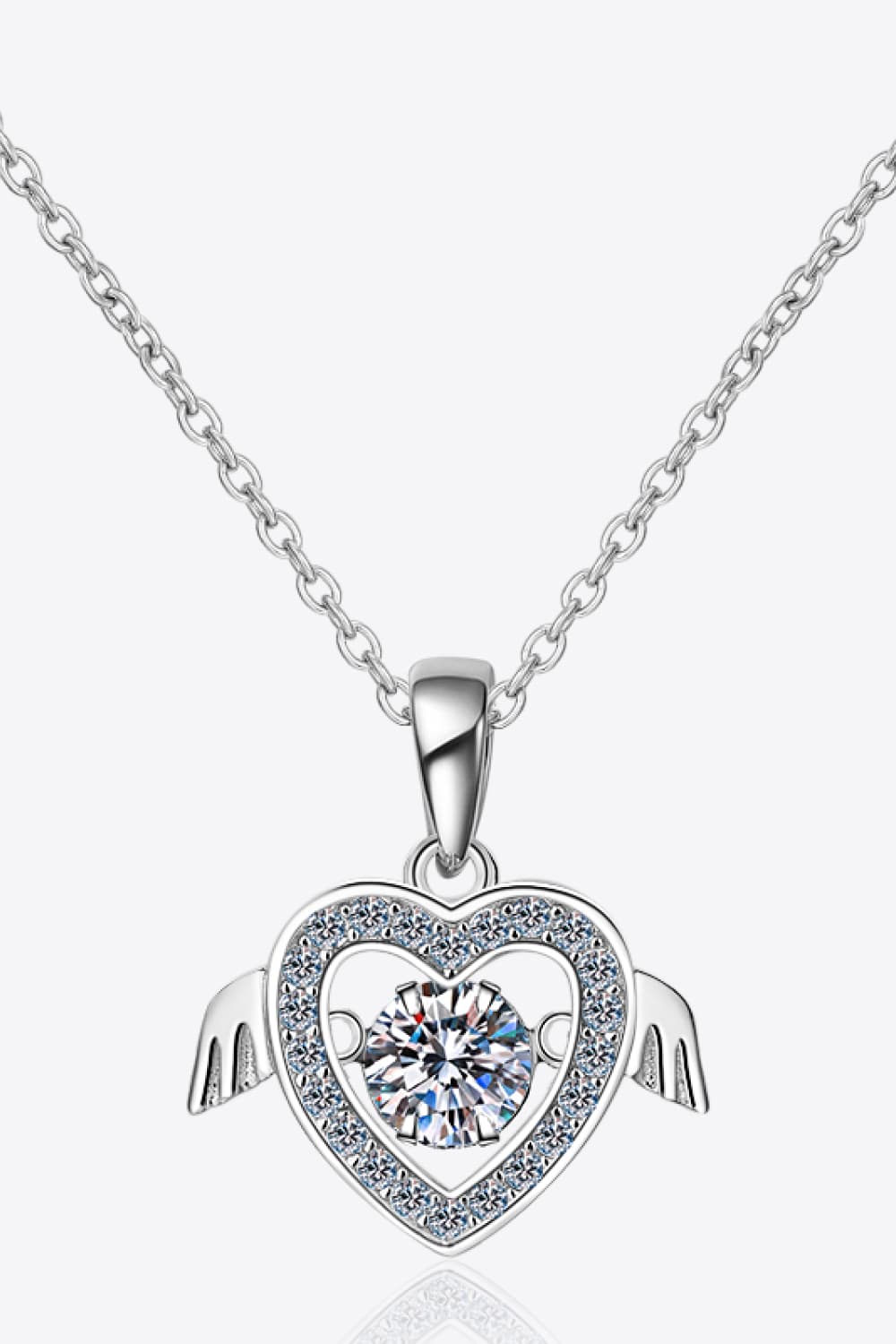 Moissanite 925 Sterling Silver Necklace BLUE ZONE PLANET