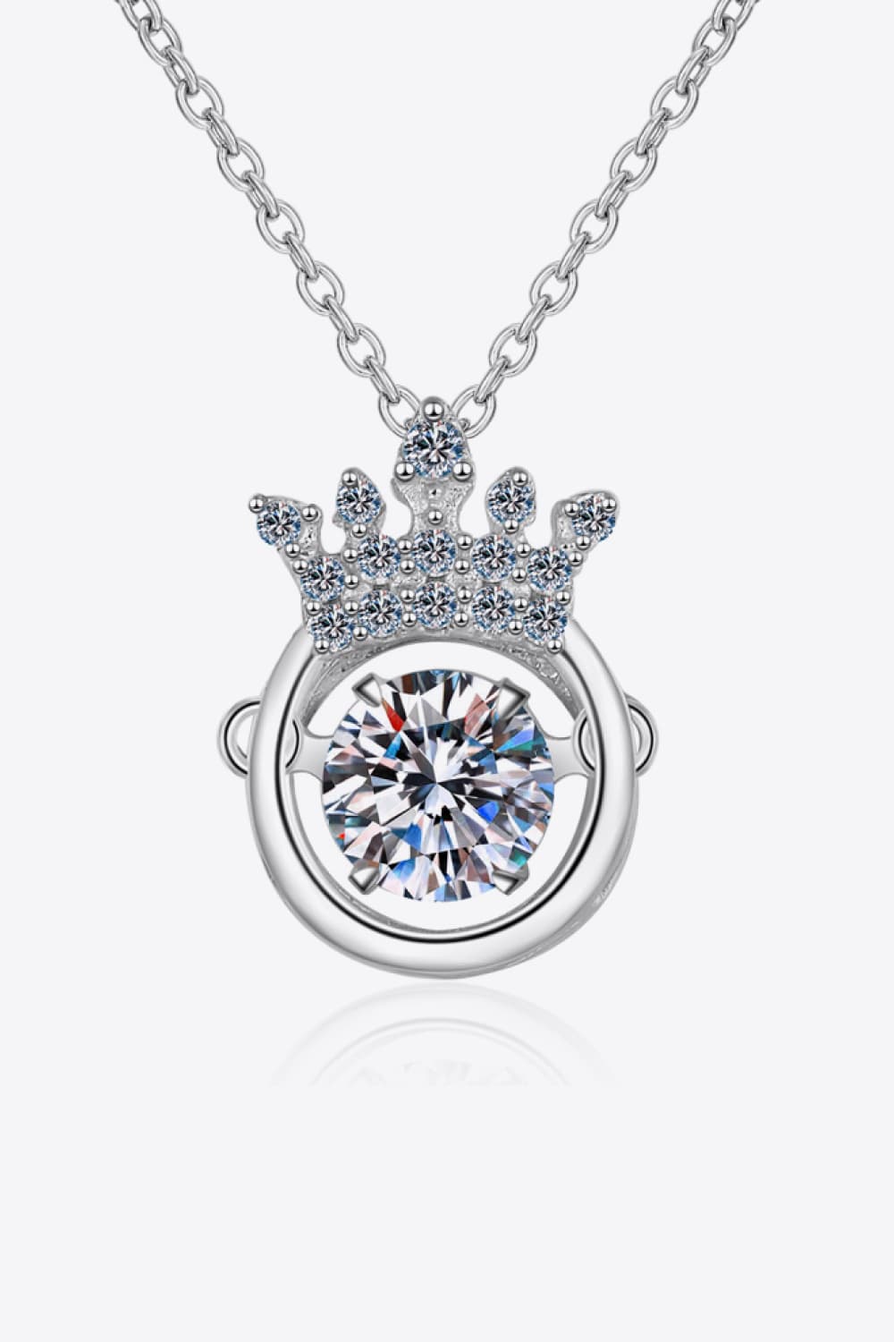 Moissanite 925 Sterling Silver Necklace BLUE ZONE PLANET