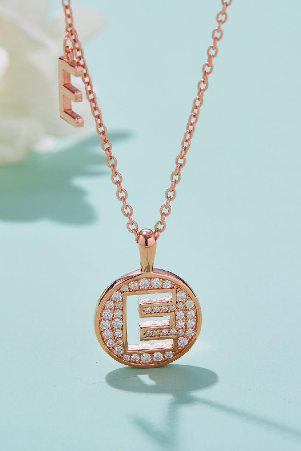 Moissanite A to J Pendant Necklace BLUE ZONE PLANET