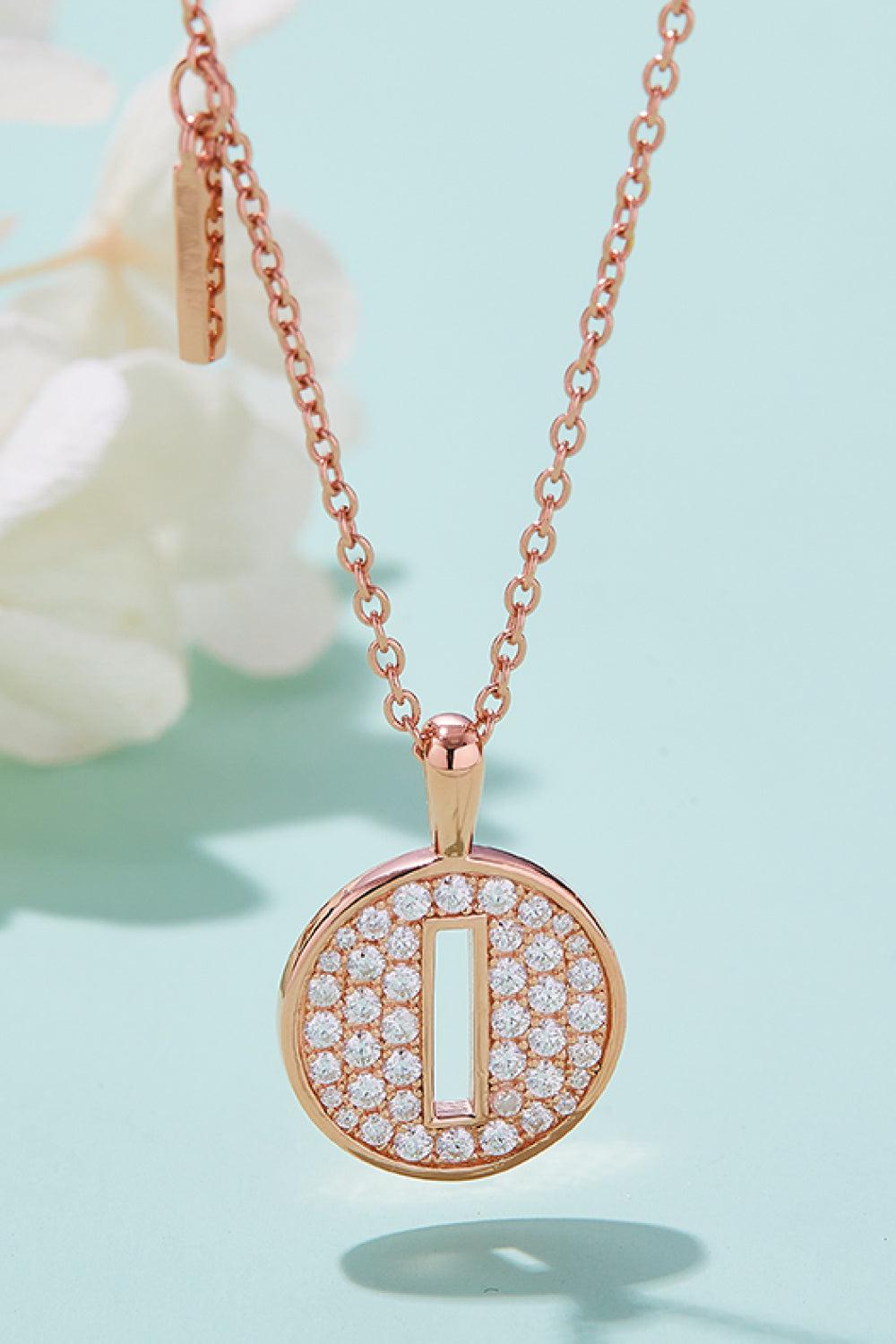 Moissanite A to J Pendant Necklace BLUE ZONE PLANET