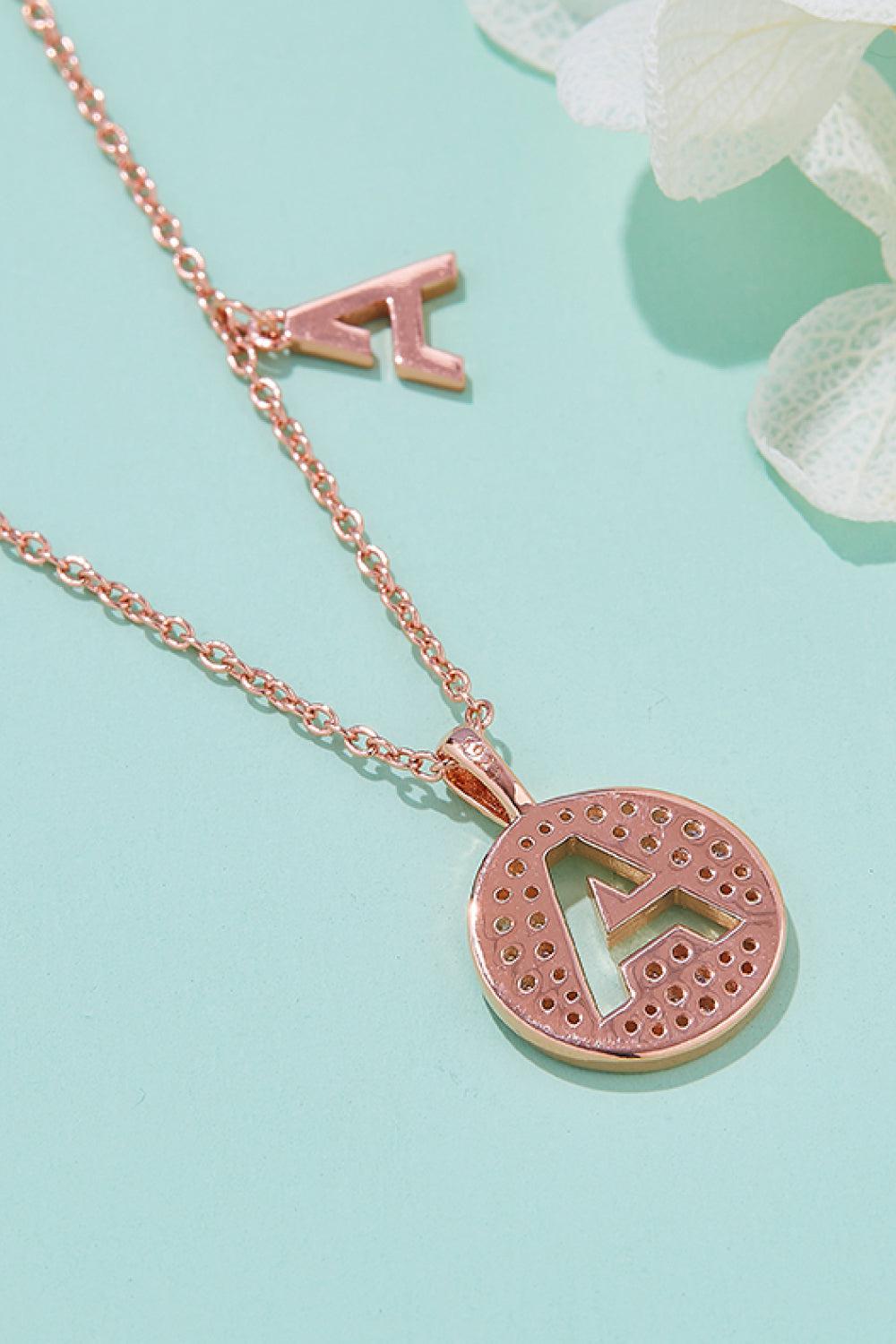 Moissanite A to J Pendant Necklace BLUE ZONE PLANET