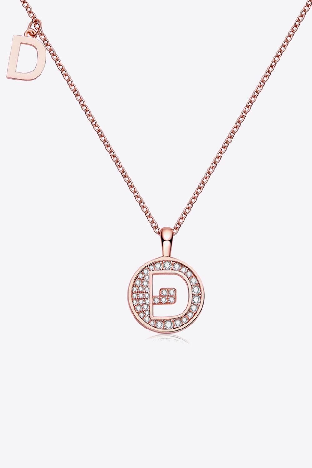 Moissanite A to J Pendant Necklace BLUE ZONE PLANET