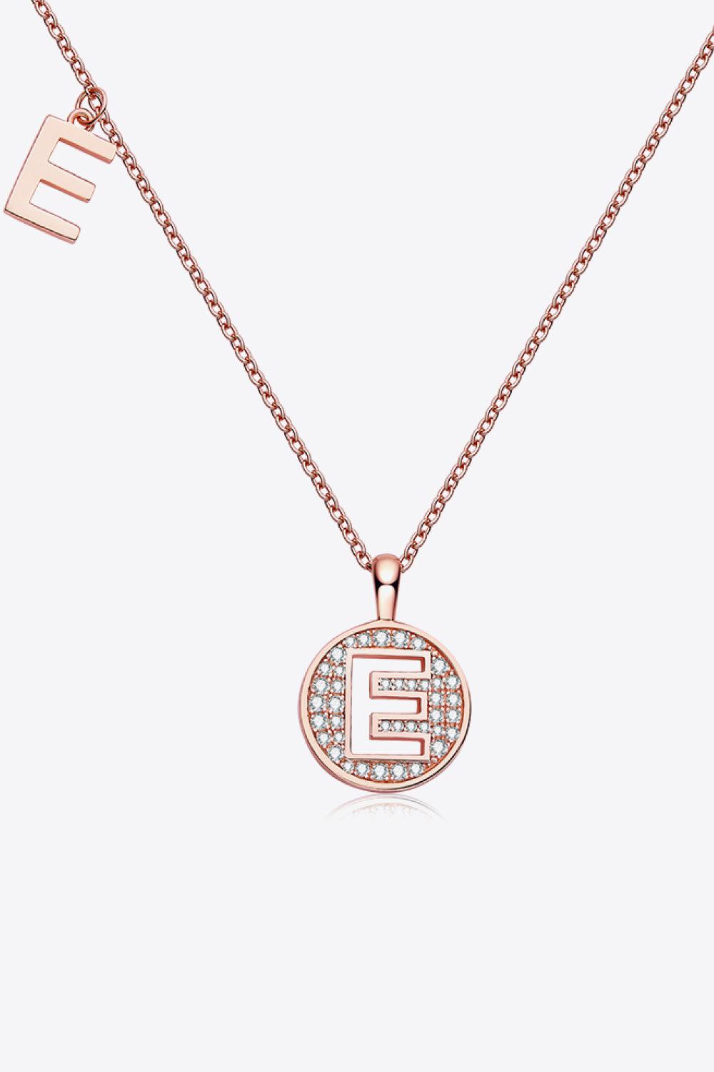 Moissanite A to J Pendant Necklace BLUE ZONE PLANET
