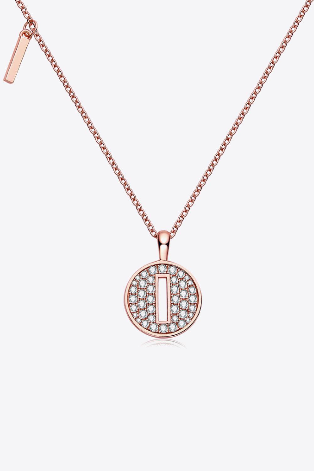 Moissanite A to J Pendant Necklace BLUE ZONE PLANET