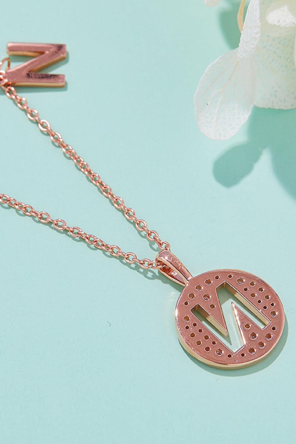 Moissanite K to T Pendant Necklace BLUE ZONE PLANET