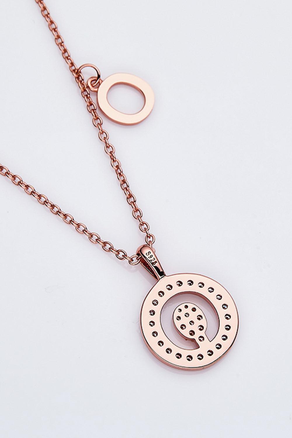 Moissanite K to T Pendant Necklace BLUE ZONE PLANET