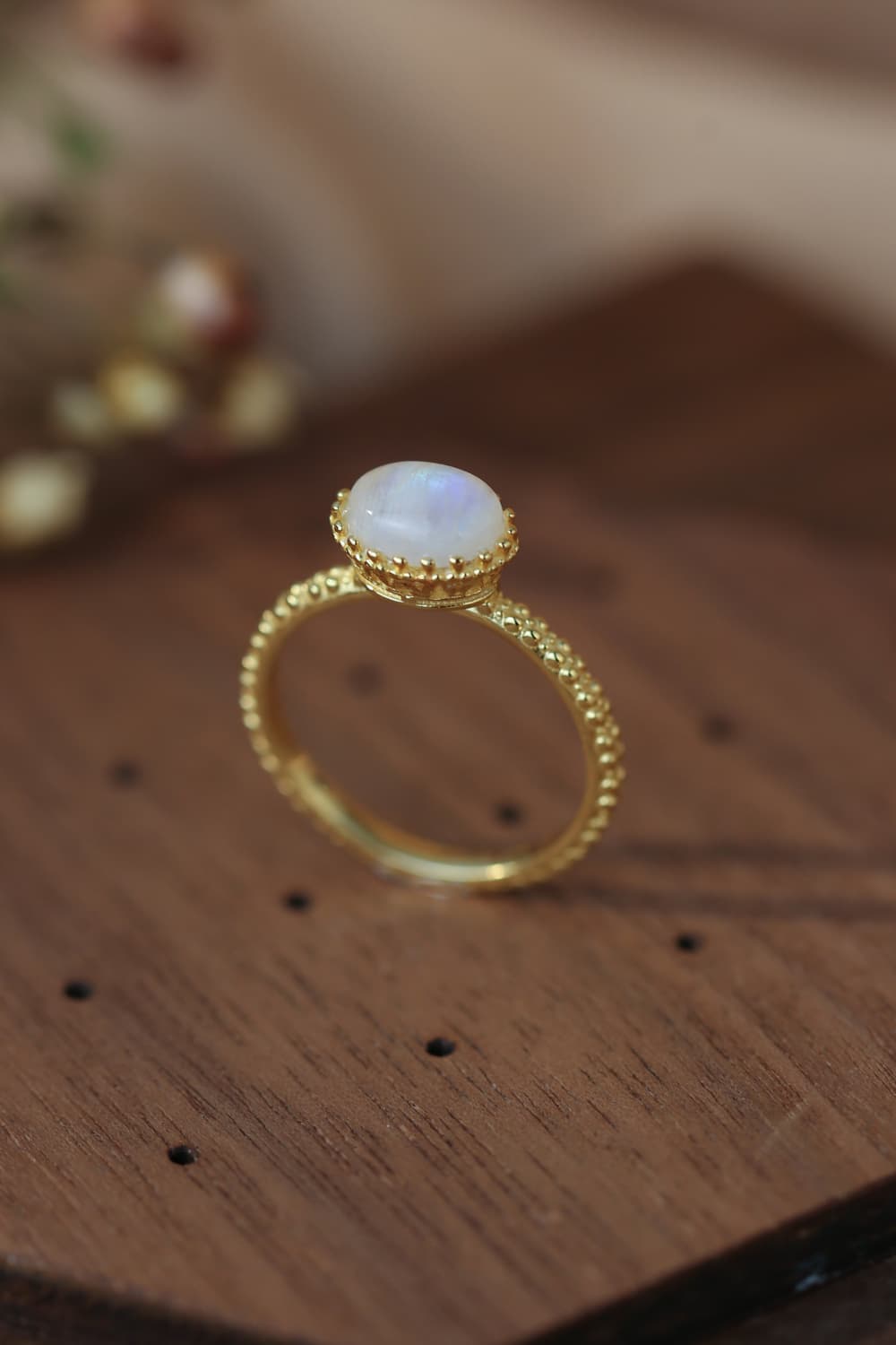 Moonstone 925 Sterling Silver Ring BLUE ZONE PLANET