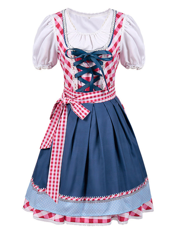 Munich Oktoberfest Bavarian maid outfit German literary retro dress BLUE ZONE PLANET