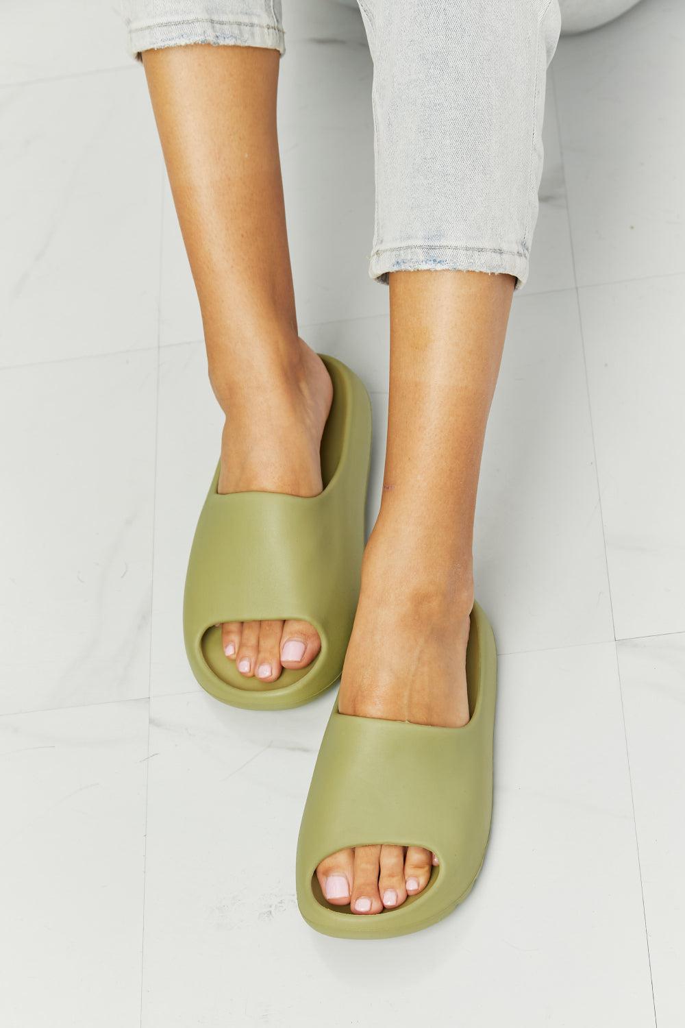 NOOK JOI In My Comfort Zone Slides in Green BLUE ZONE PLANET
