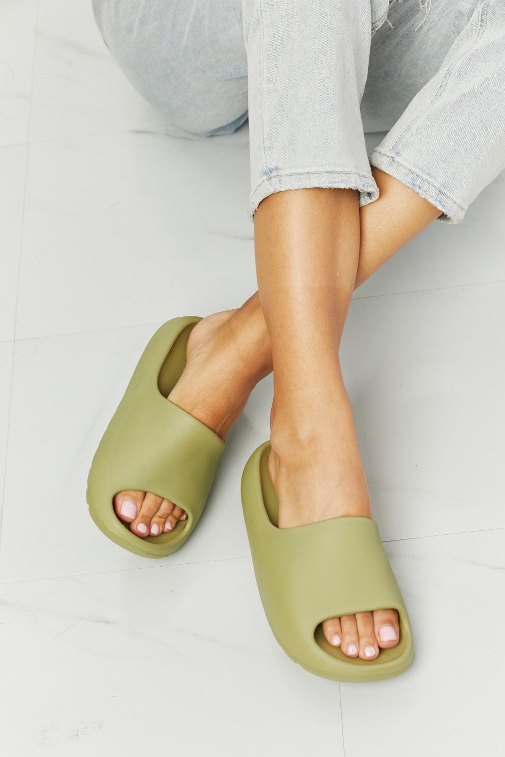NOOK JOI In My Comfort Zone Slides in Green BLUE ZONE PLANET