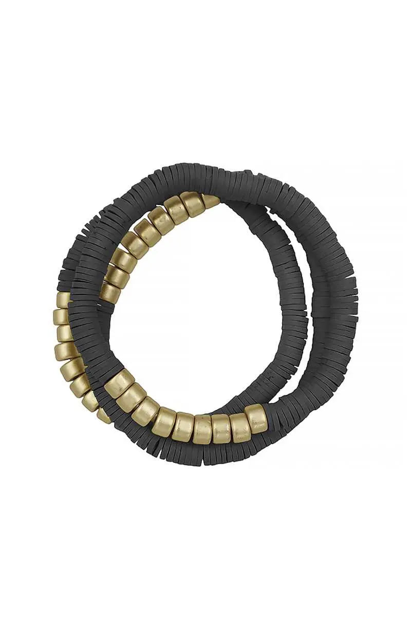 Nature Bead Stretch Multi Bracelet Blue Zone Planet