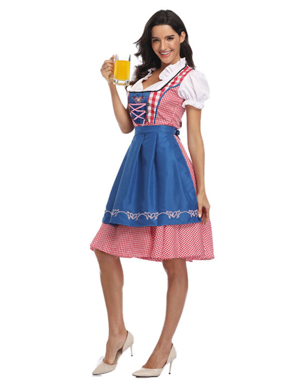 New German Oktoberfest Dress Maid Costume BLUE ZONE PLANET