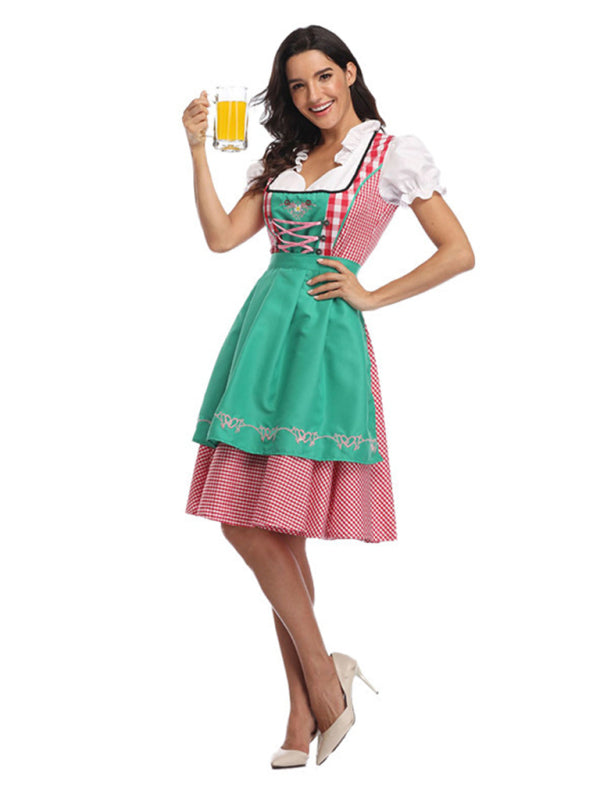 New German Oktoberfest Dress Maid Costume BLUE ZONE PLANET