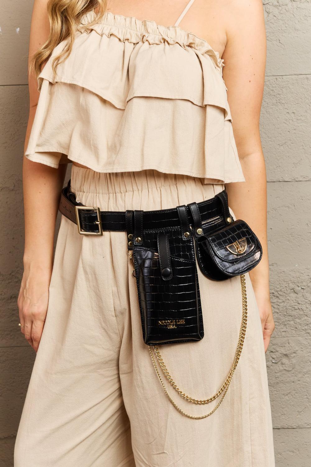 Nicole Lee USA Aurelia Belt Bag BLUE ZONE PLANET