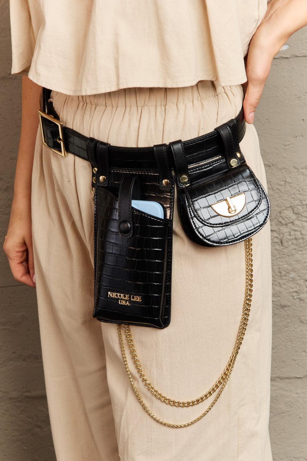 Nicole Lee USA Aurelia Belt Bag BLUE ZONE PLANET