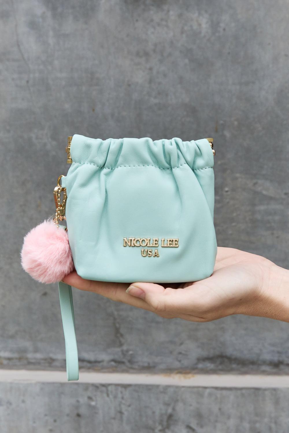 Nicole Lee USA Faux Leather Pouch BLUE ZONE PLANET