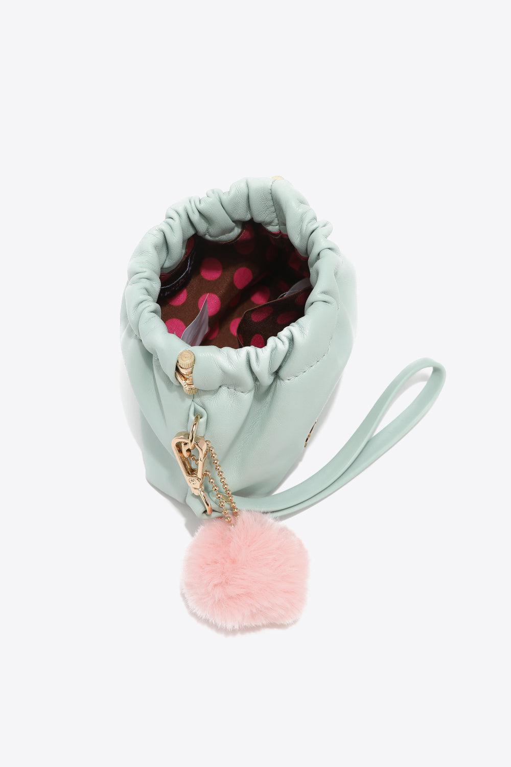 Nicole Lee USA Faux Leather Pouch BLUE ZONE PLANET