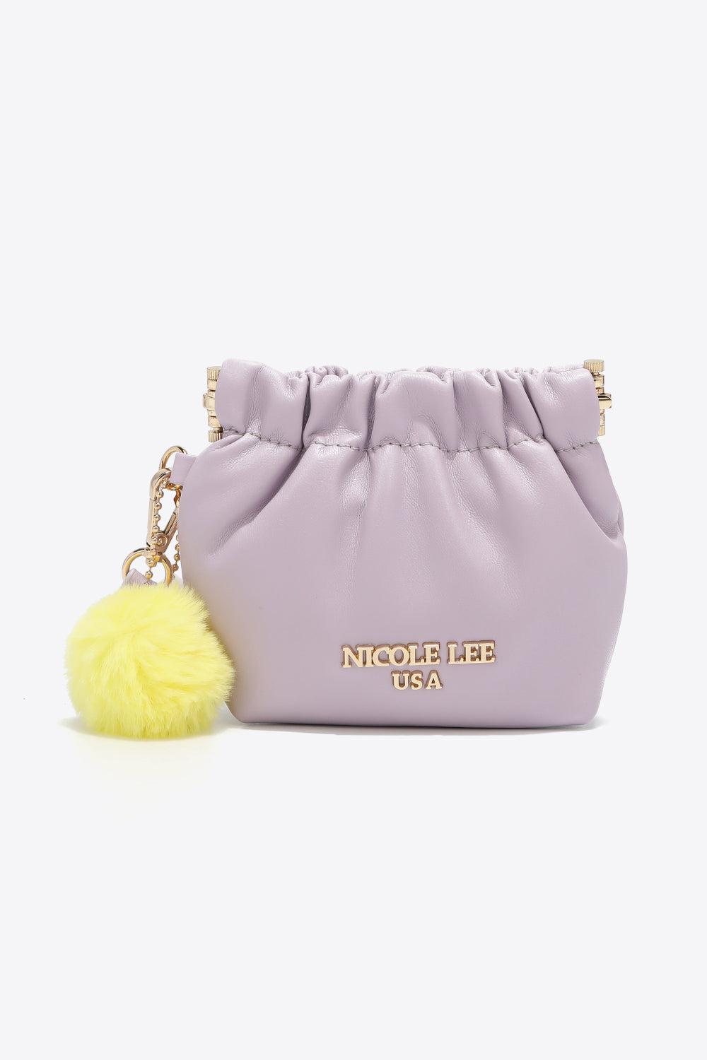 Nicole Lee USA Faux Leather Pouch BLUE ZONE PLANET