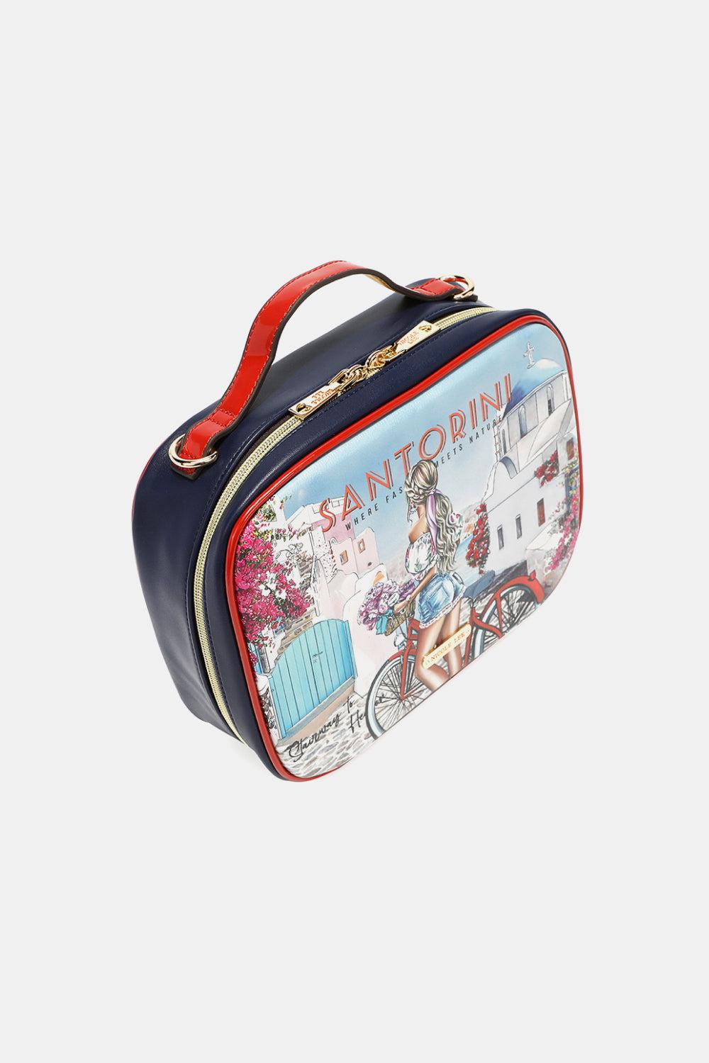 Nicole Lee USA Printed Handbag with Three Pouches BLUE ZONE PLANET