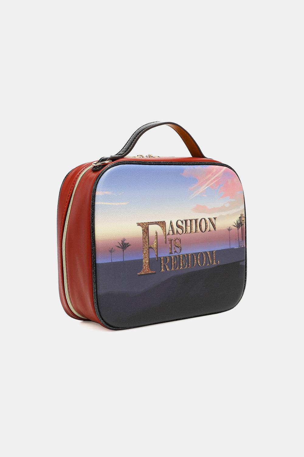 Nicole Lee USA Printed Handbag with Three Pouches BLUE ZONE PLANET