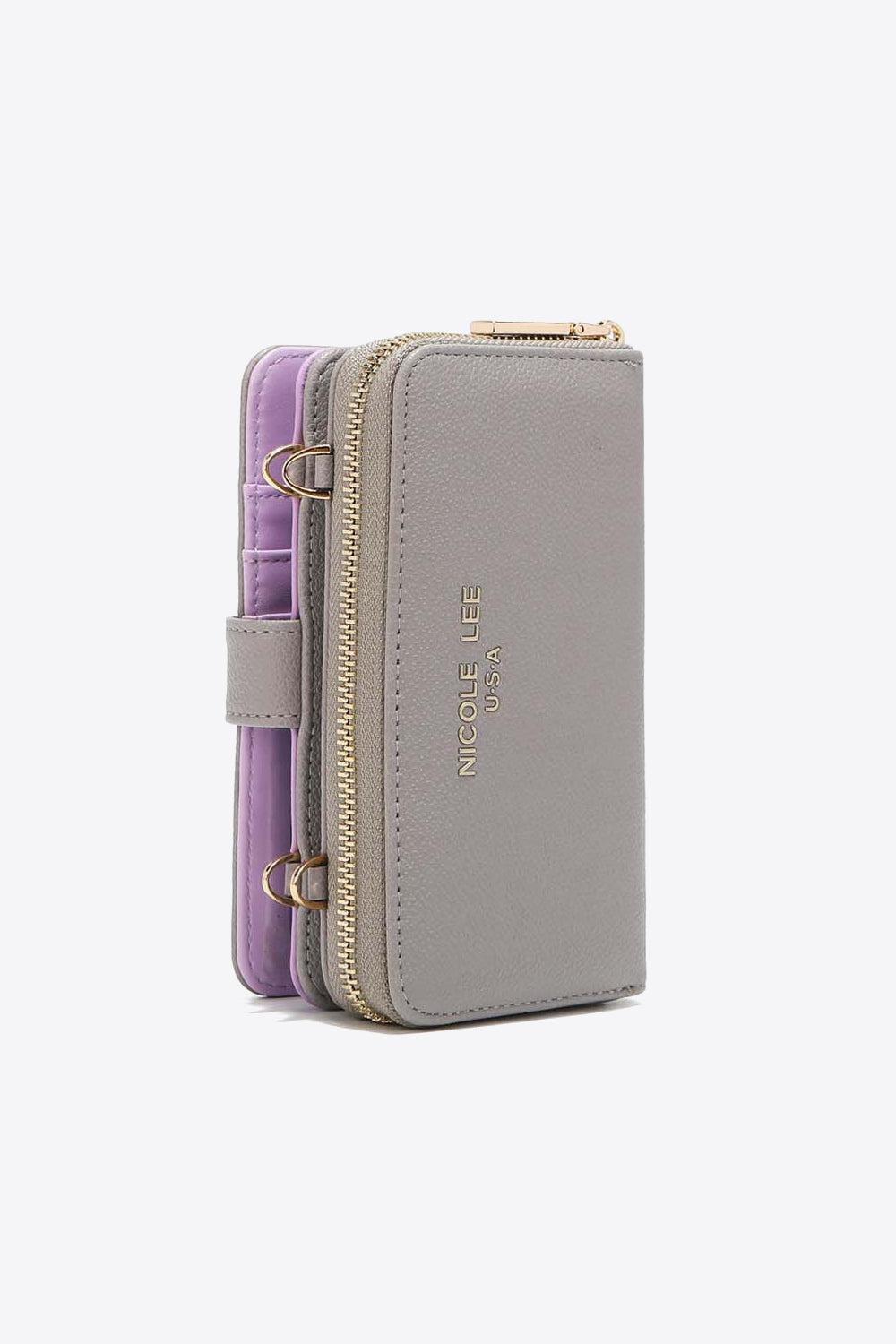 Nicole Lee USA Two-Piece Crossbody Phone Case Wallet BLUE ZONE PLANET