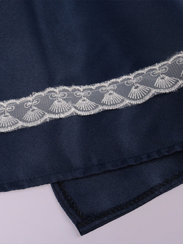 Oktoberfest Costume Party Wear Cosplay Maid Dress V Neck Dress BLUE ZONE PLANET