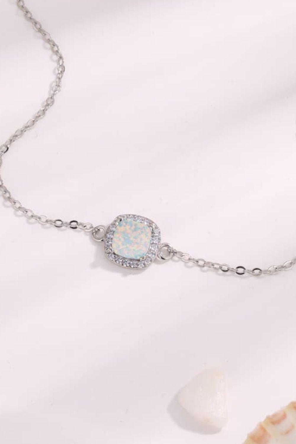Opal Platinum-Plated Bracelet BLUE ZONE PLANET