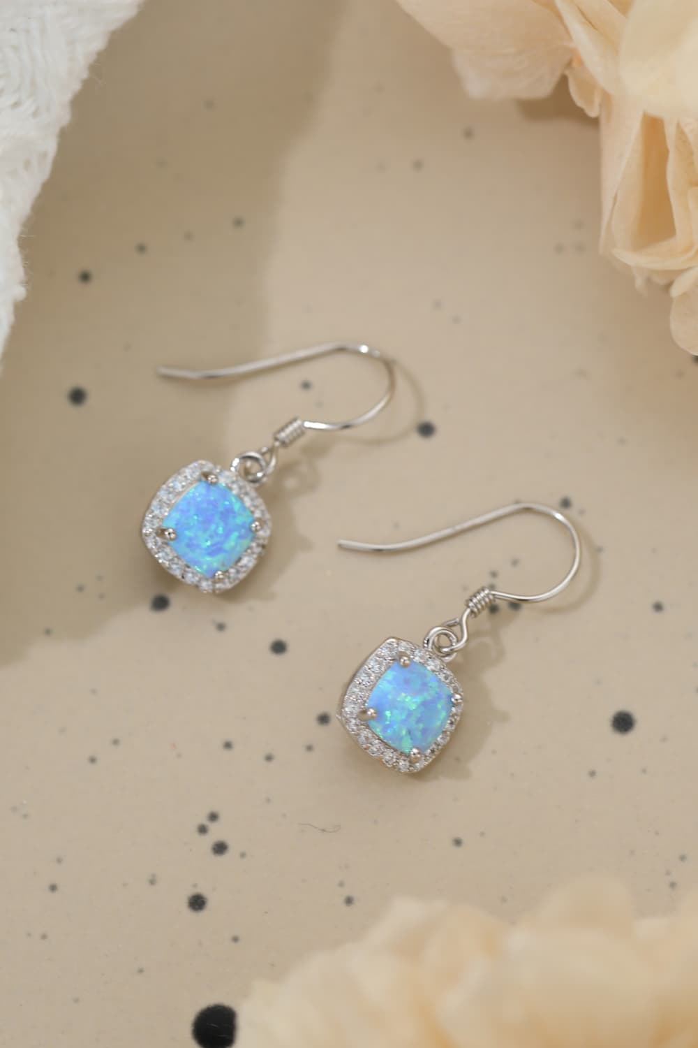 Opal Square Drop Earrings BLUE ZONE PLANET