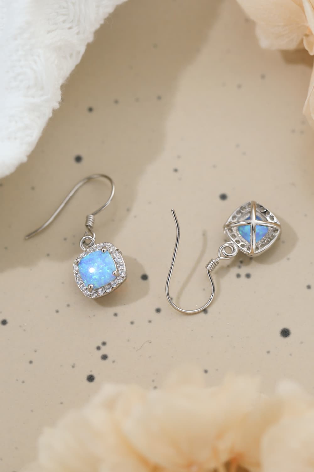 Opal Square Drop Earrings BLUE ZONE PLANET