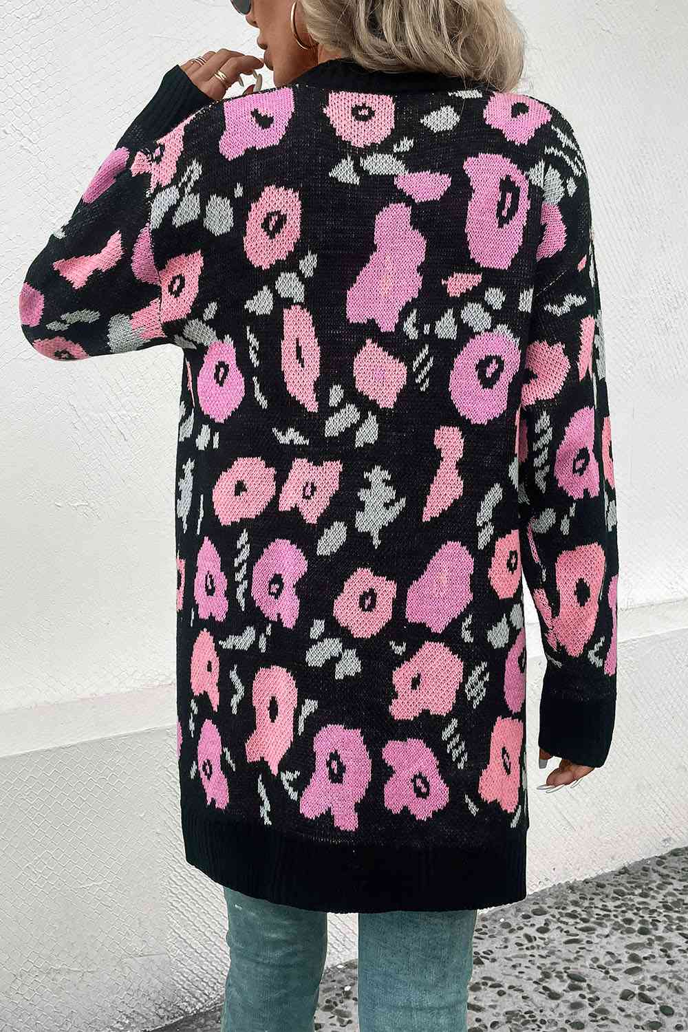 Open Front Longline Cardigan BLUE ZONE PLANET