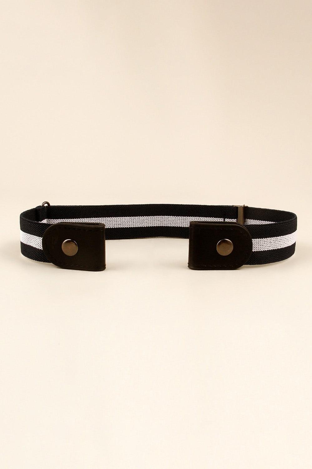 PU Elastic Snap Closure Belt BLUE ZONE PLANET