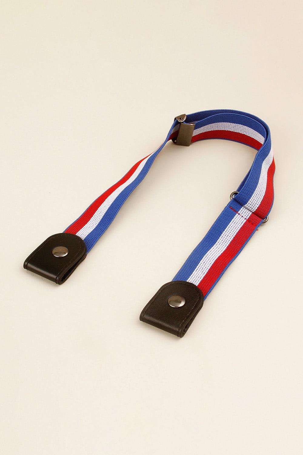 PU Elastic Snap Closure Belt BLUE ZONE PLANET