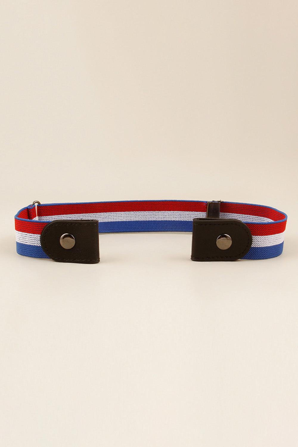 PU Elastic Snap Closure Belt BLUE ZONE PLANET