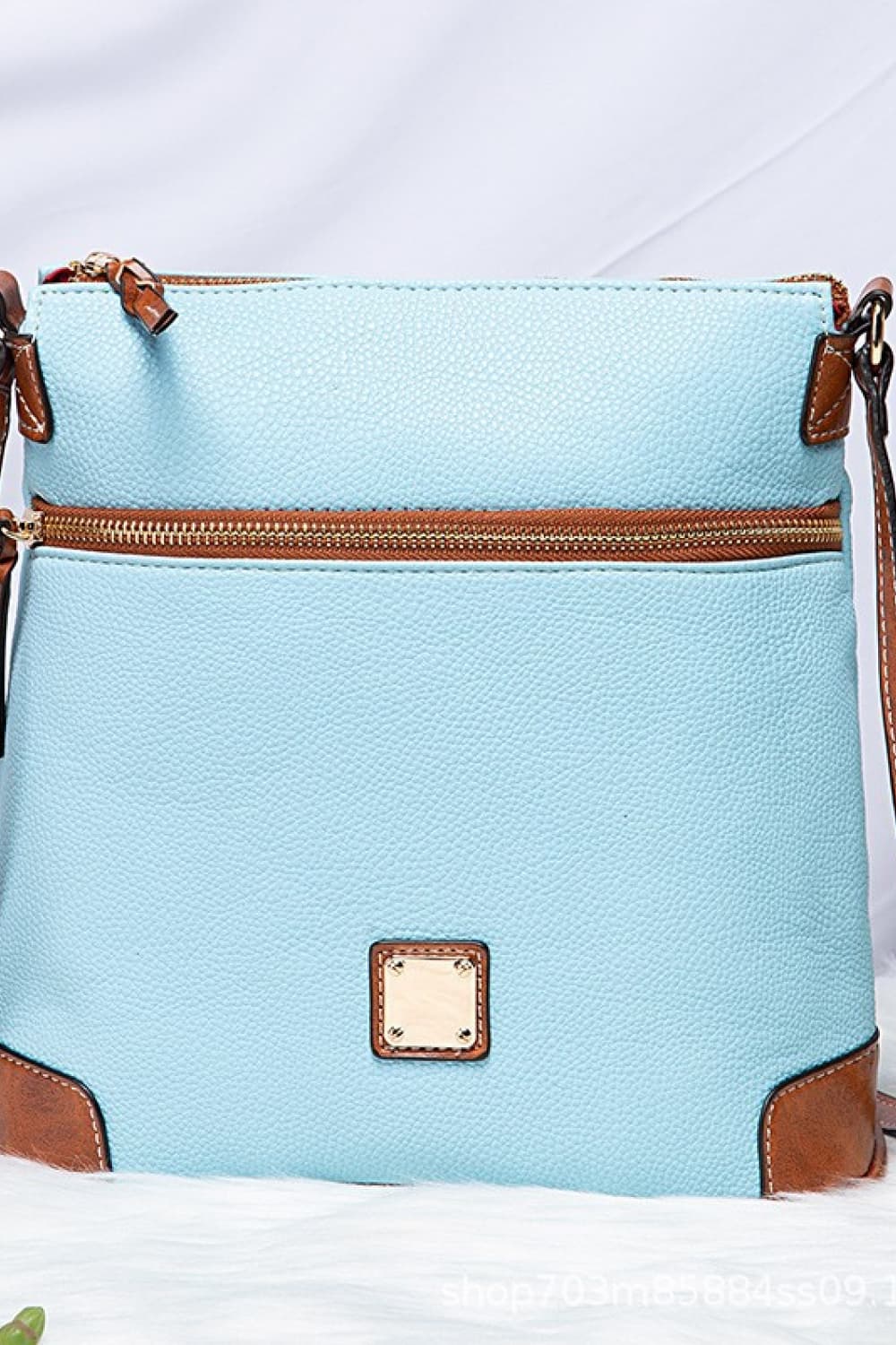 PU Leather Crossbody Bag BLUE ZONE PLANET