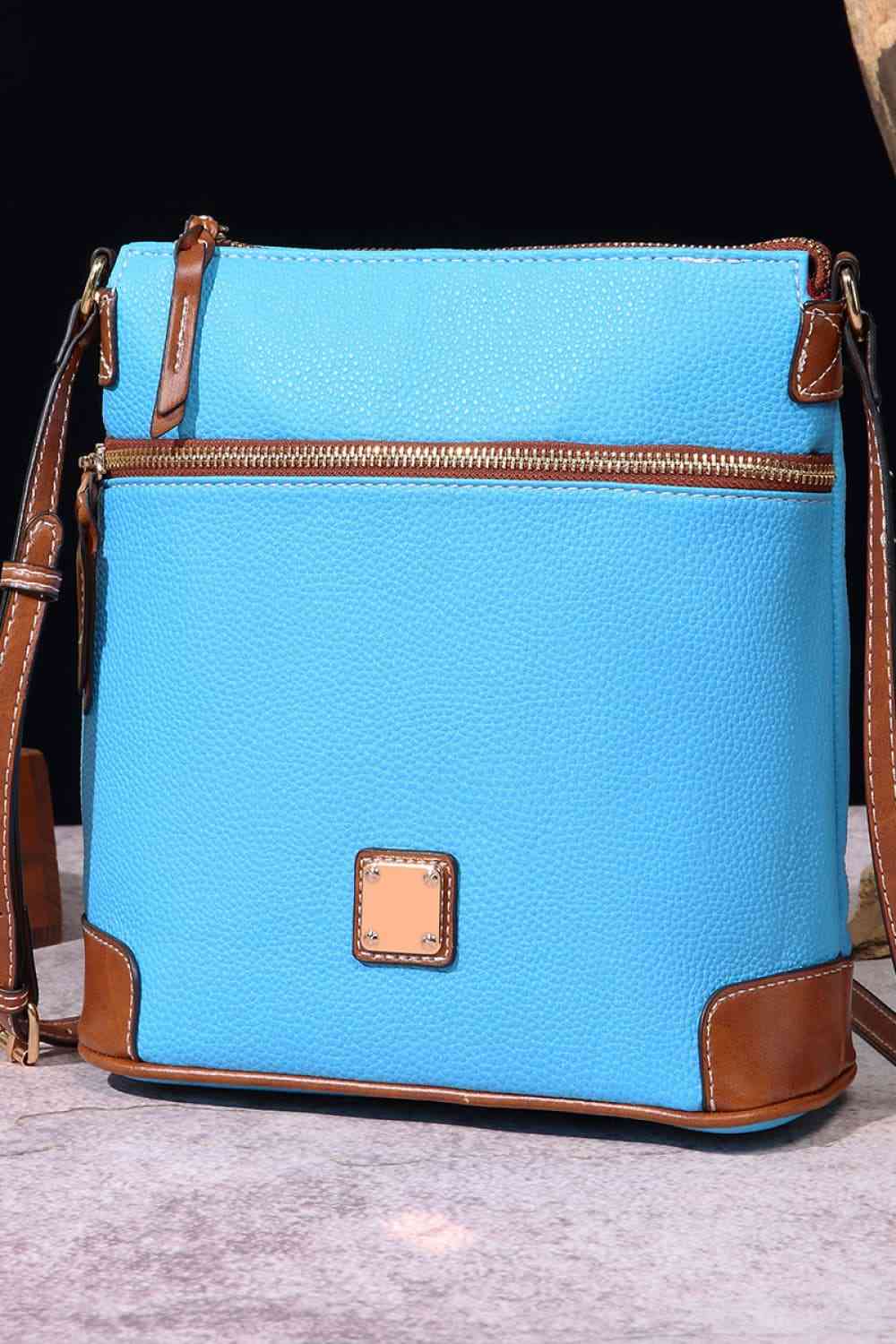 PU Leather Crossbody Bag BLUE ZONE PLANET