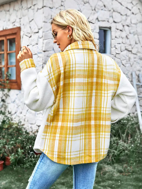 Plaid Shirt coat BLUE ZONE PLANET