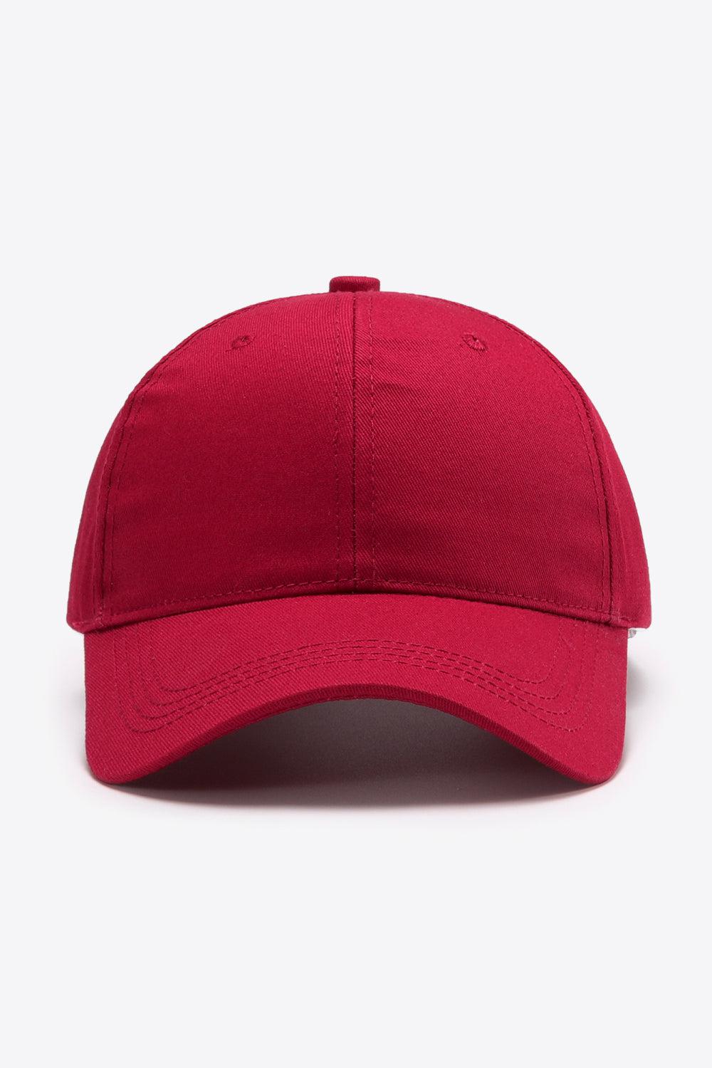 Plain Adjustable Cotton Baseball Cap BLUE ZONE PLANET