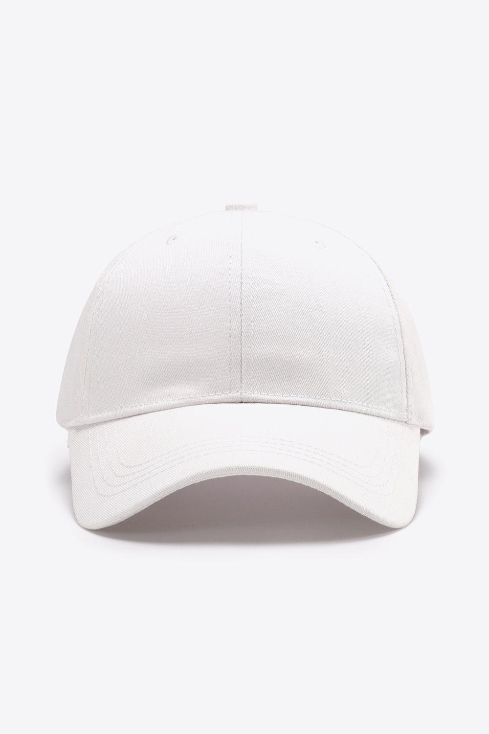 Plain Adjustable Cotton Baseball Cap BLUE ZONE PLANET