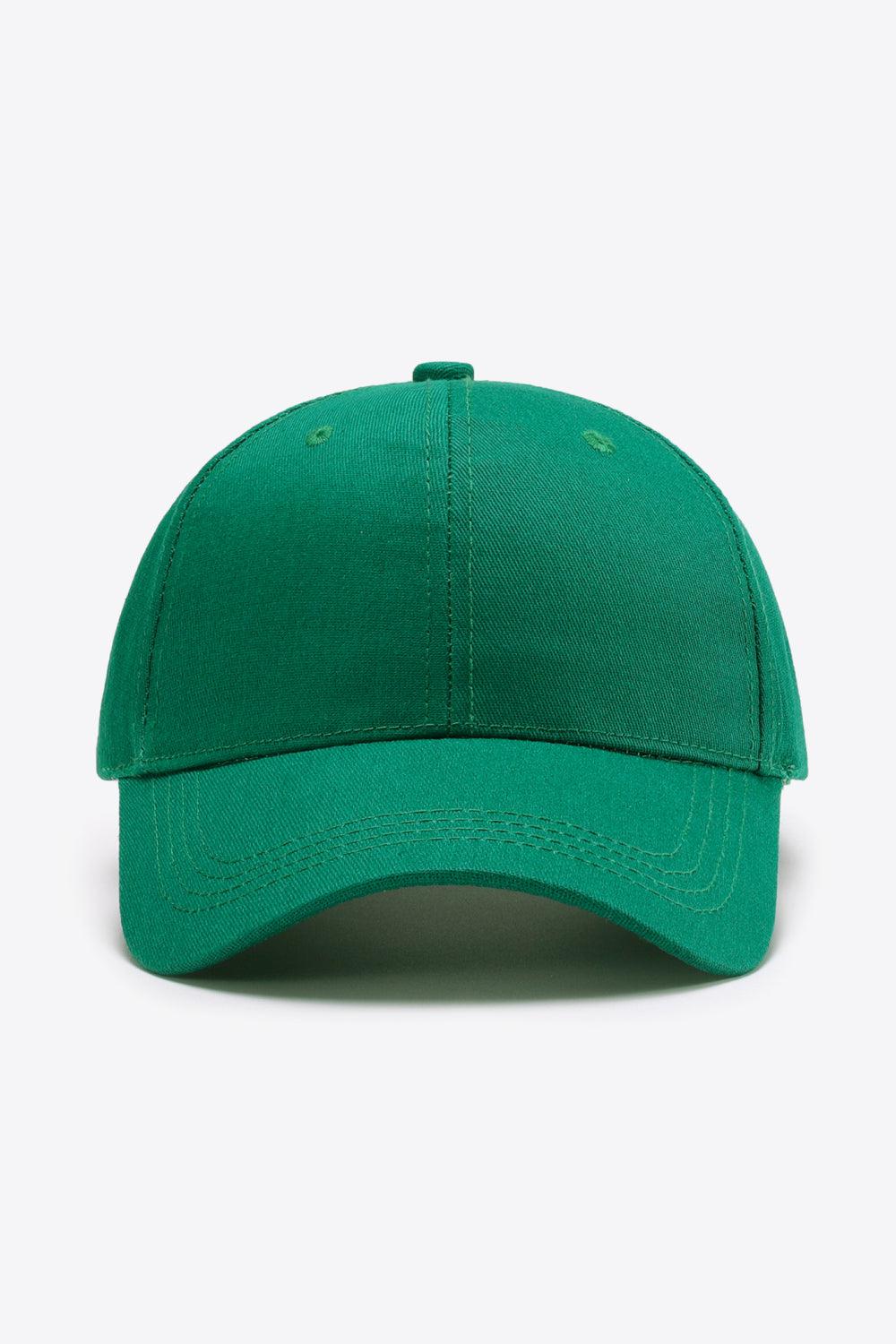 Plain Adjustable Cotton Baseball Cap BLUE ZONE PLANET